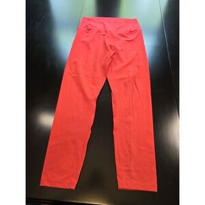 AVIA Women's High Rise Leggings Size S 4-6 Red‎ Compression Yoga Pants Athletic